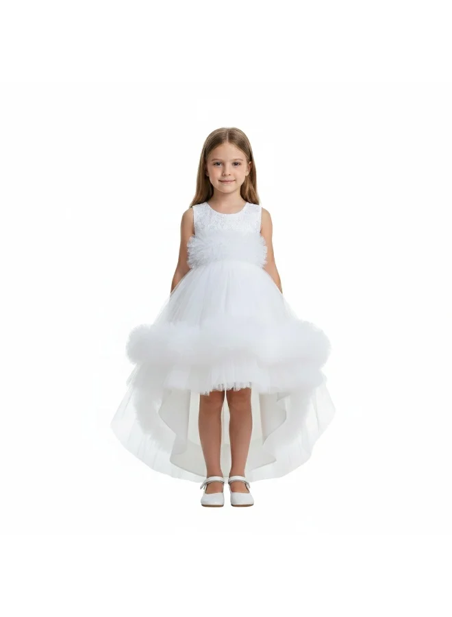 بيداني فستان أبيض للأميرة الصغيرة